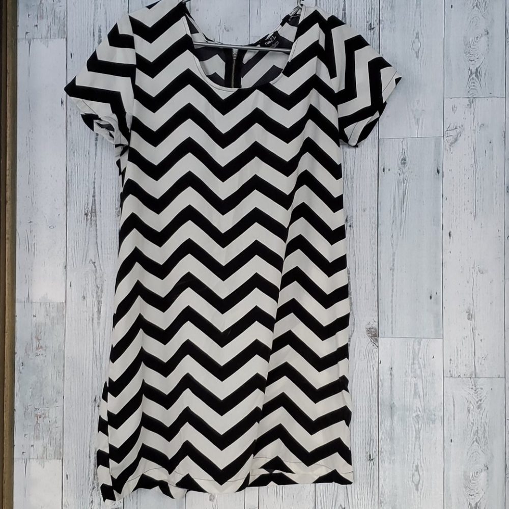 Zippered back dress